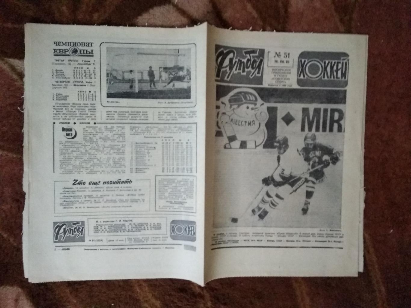 Футбол-Хоккей № 51 1983 г. (Приз Известий).
