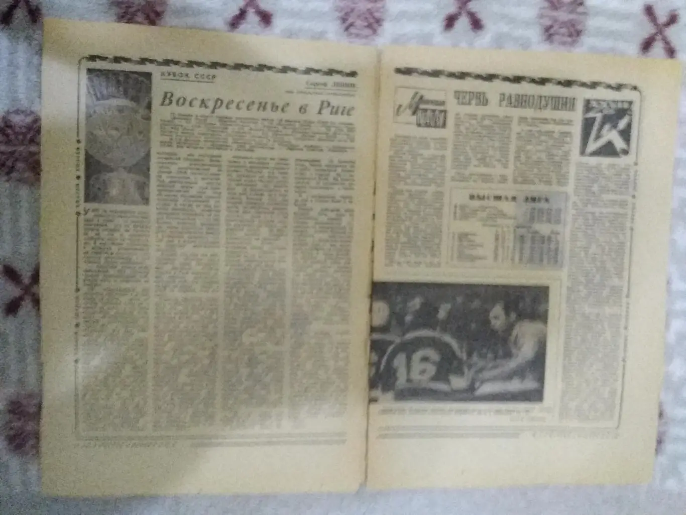 Статья.Хоккей.Кубок СССР по хоккею 1/8.Динамо (Рига).Футбол-Хоккей 1973 г.