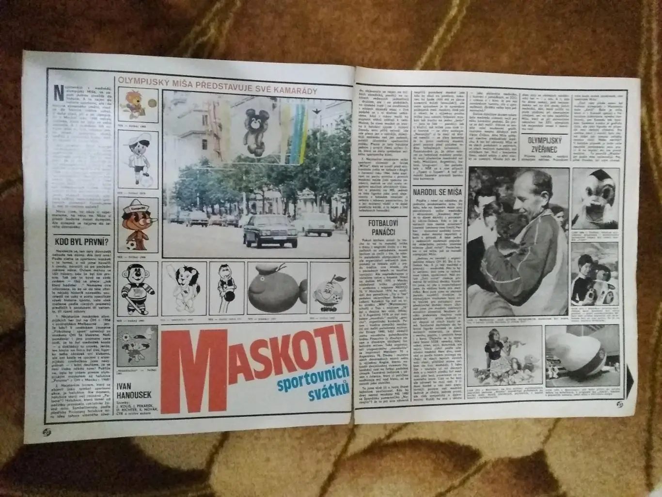 Фото.Спорт.Талисманы спортивных соревнований (ЧМ,ОИ и др.).Журнал Стадион.