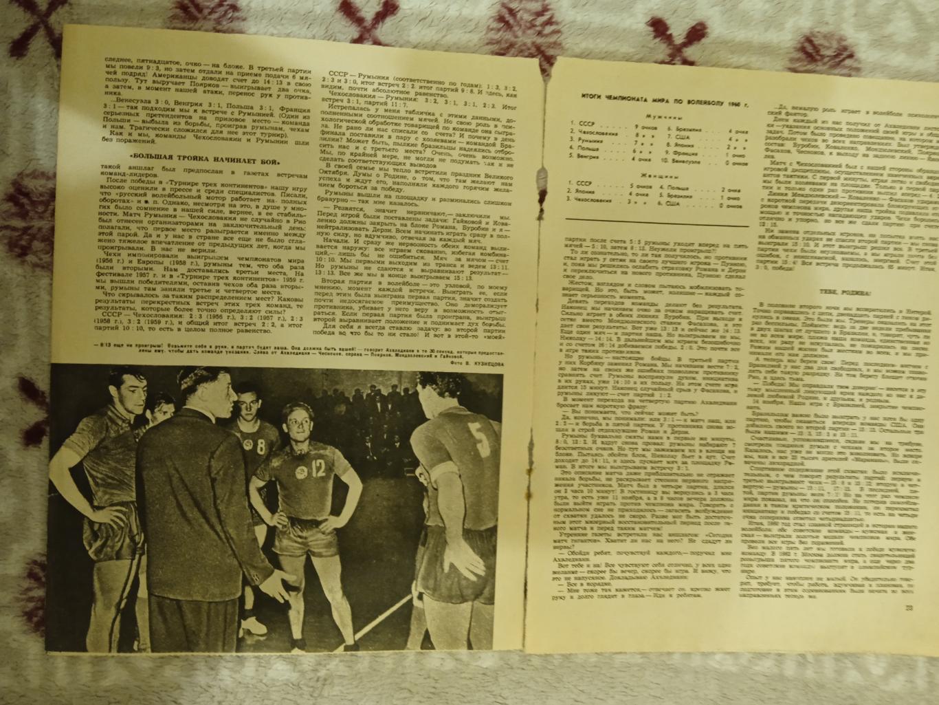 Статья.Волейбол.СССР - чемпионы мира 1960.Журнал ФиС 1961 г. 1
