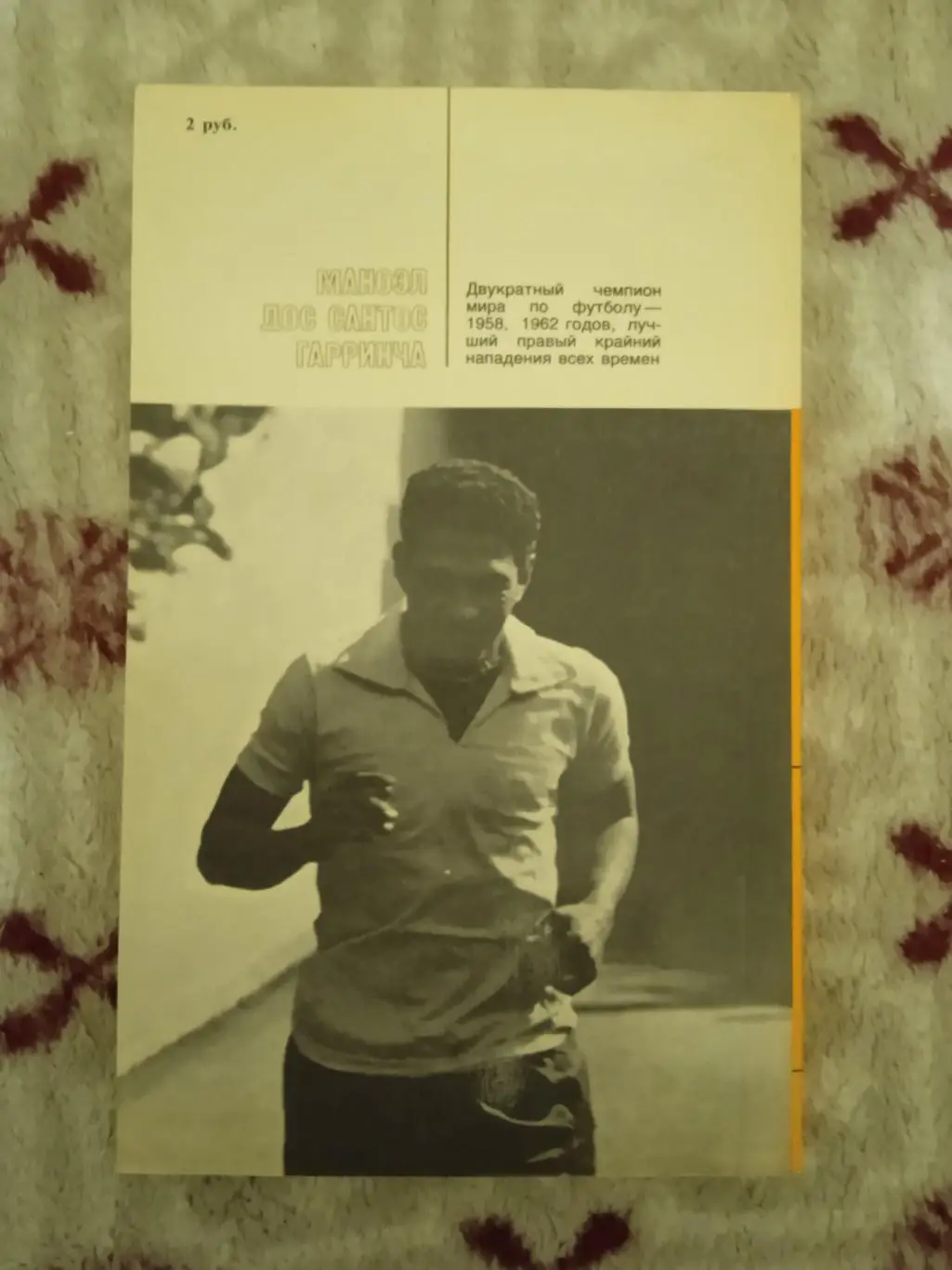 И.Горанский.Жизнь и смерть Гарринчи.Серия Звезды зарубежного спорта.ФиС 1988. 1