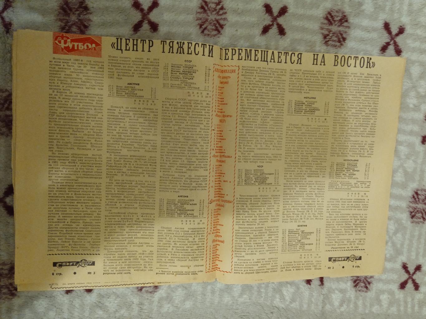 Газета.Спорт за рубежом № 3 1962 г. (Хоккей ЧМ 1962,футбол,бокс). 2