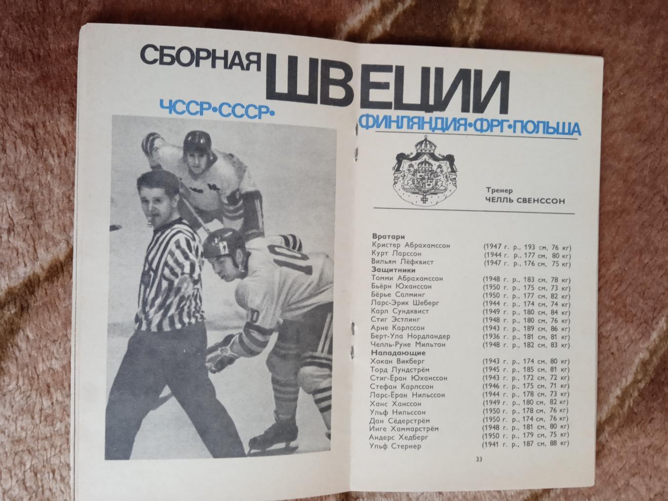 Чемпионат мира и Европы по хоккею 1973.Москва.СССР. (Общая). 1