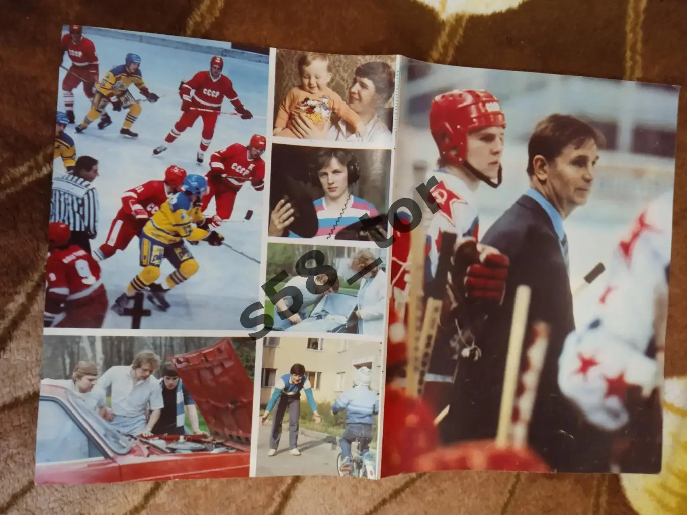 Постер.Хоккей.Макаров,Ларионов,Крутов,Фетисов,Касатонов,Третьяк,Тихонов-ЦСКА . 1