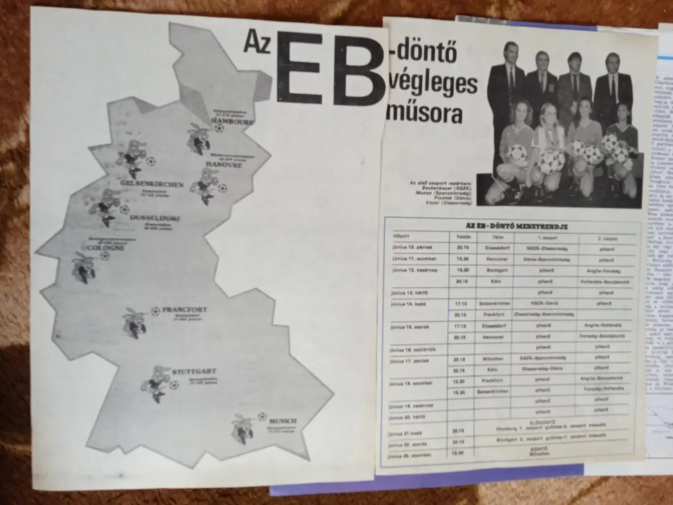 Статья.Футбол.Чемпионат Европы 1988.ФРГ.Журнал Лабдаругаш (Венгрия) 1988.