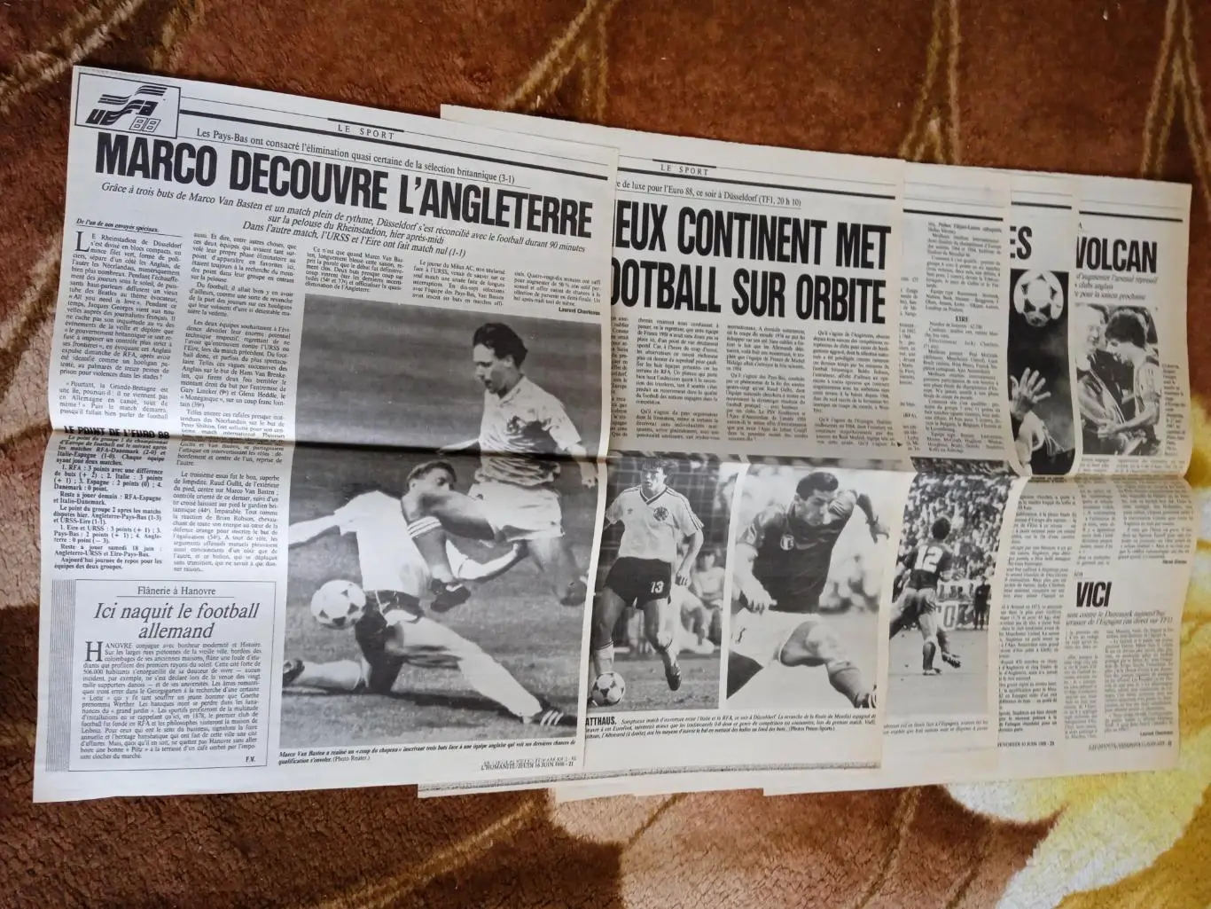 Статья.Футбол.Чемпионат Европы 1988.ФРГ.Газета (Франция) 1988.