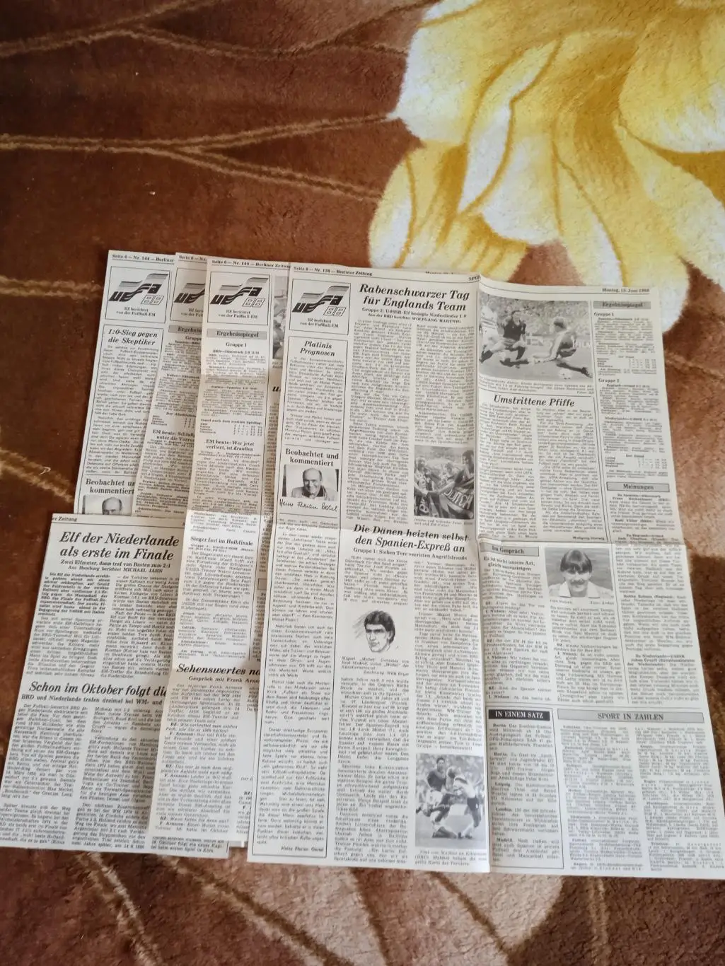Статья.Футбол.Чемпионат Европы 1988.ФРГ.Газета (ГДР) 1988. 1