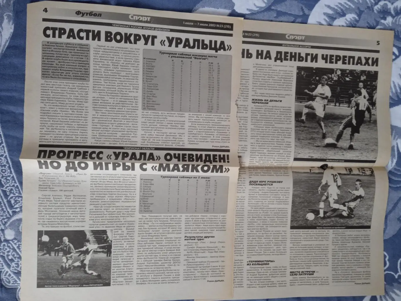 Статья.Футбол.Спорт-Аншлаг 07.07.2003.