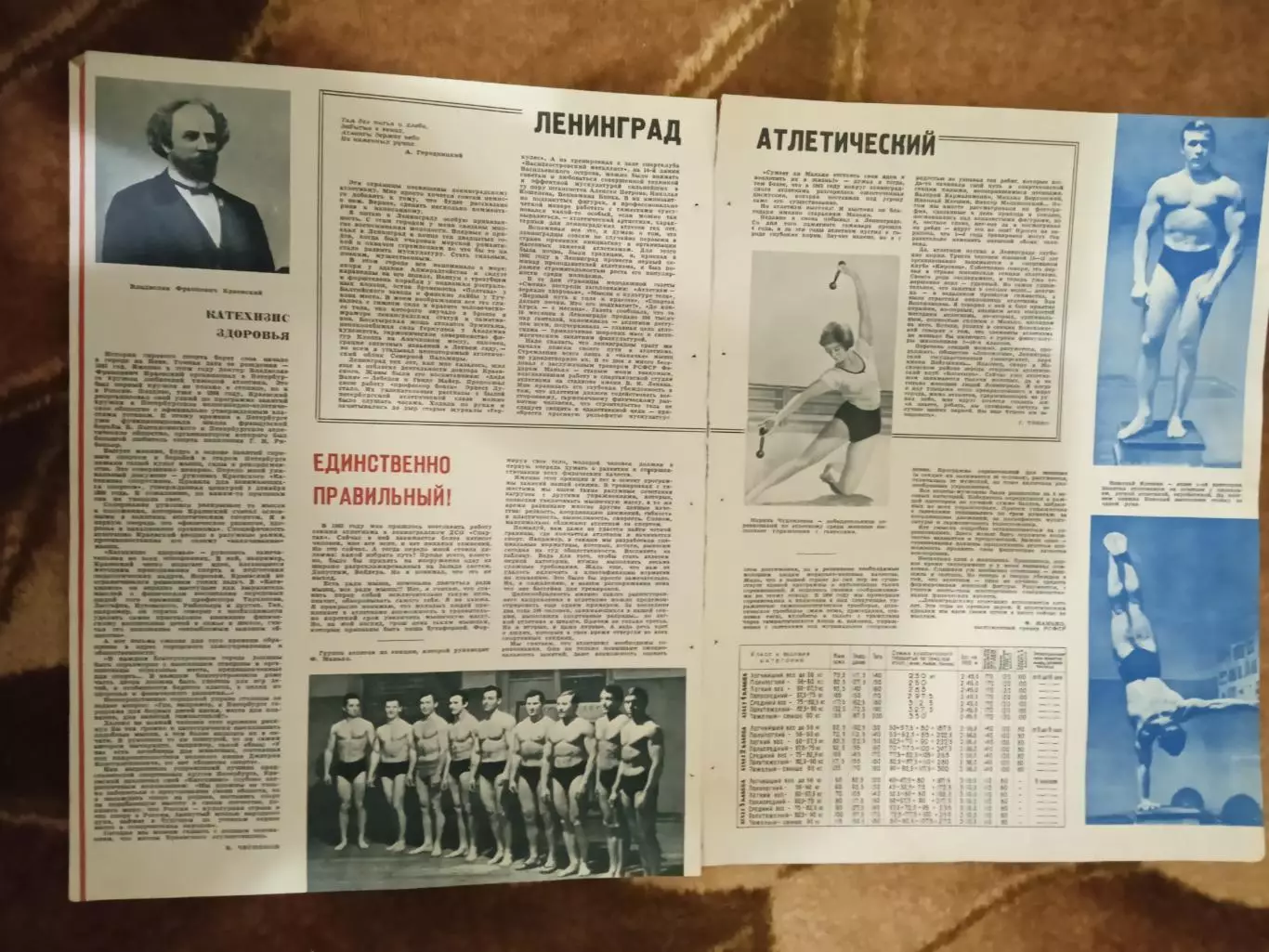 Статья.ФиС.Школа здоровья.Ленинград атлетический.Журнал СЖР 1967 г.