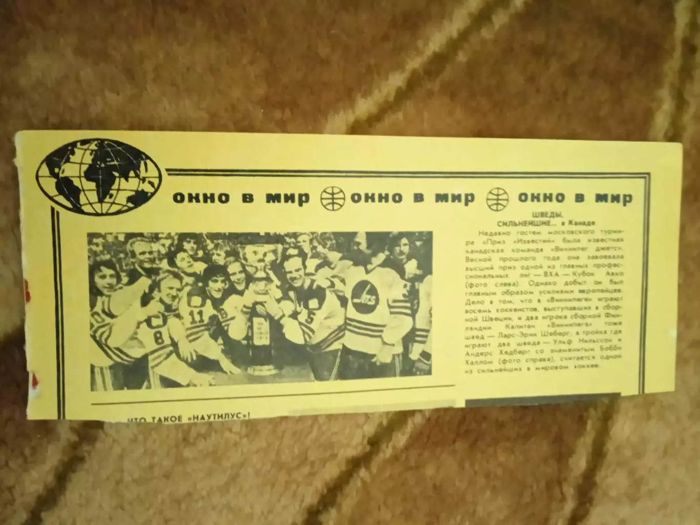 Фото.Хоккей.Виннипег Джетс.