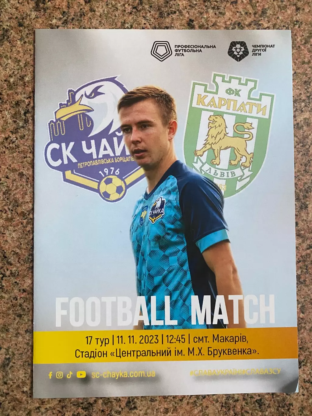 Чайка Пет. Борщагівка Київська область- Карпати 2 Львів. 11.11.2023.м.