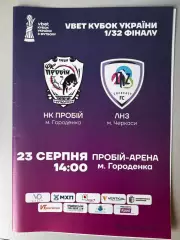 Кубок України.Пробій- лнз . 2025..