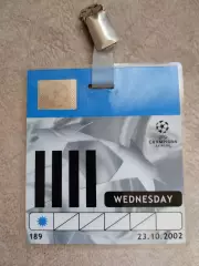 Бейдж. Динамо Київ- Фейєноорд. 2002.#.