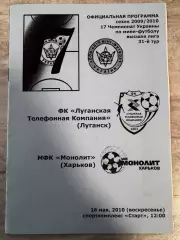 Футзал. ЛТК Луганськ- Моноліт Харків. 2010..