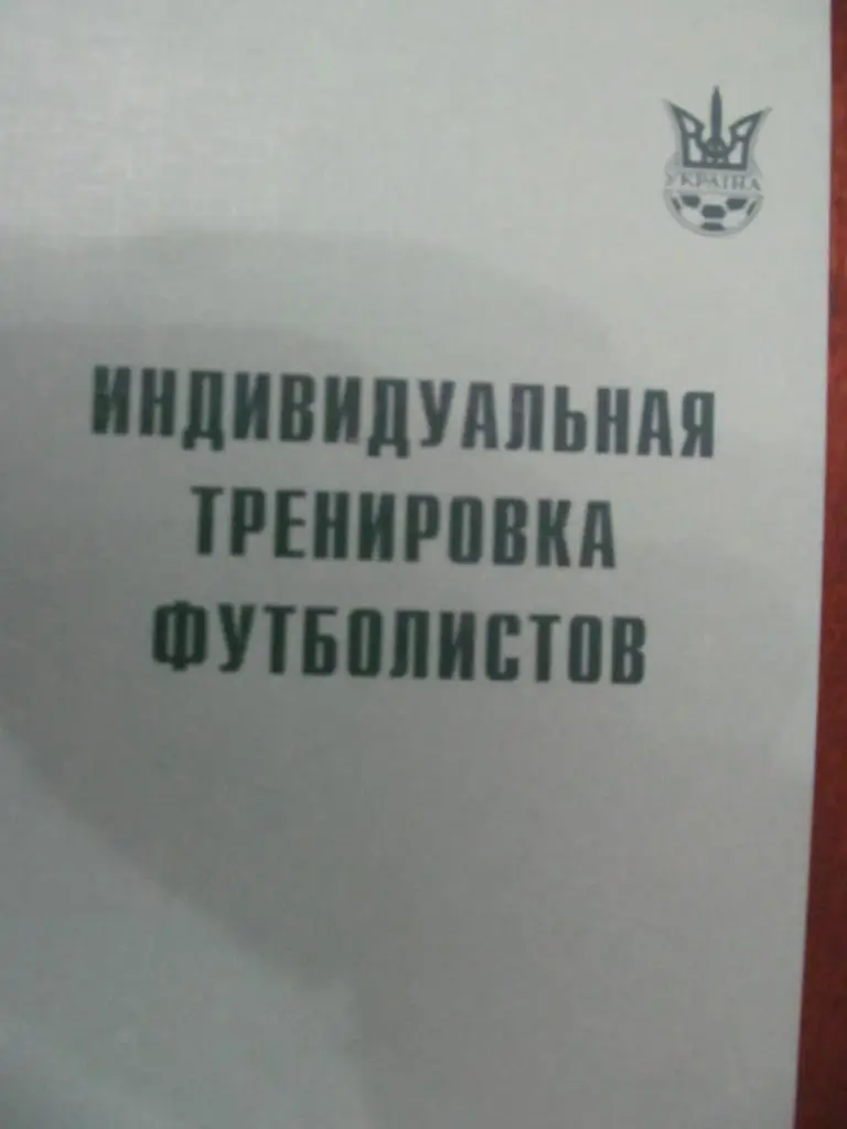 КНИГА ПОСОБИЕ. ИНДИВИДУАЛЬНАЯ ПОДГОТОВКА ФУТБОЛИСТОВ. *.