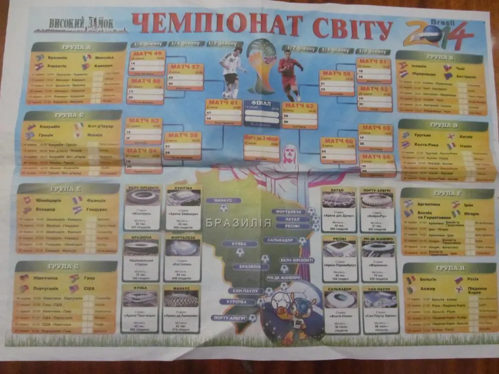 ПЛАКАТ. ЧЕМПИОНАТ МИРА. 2014. *.