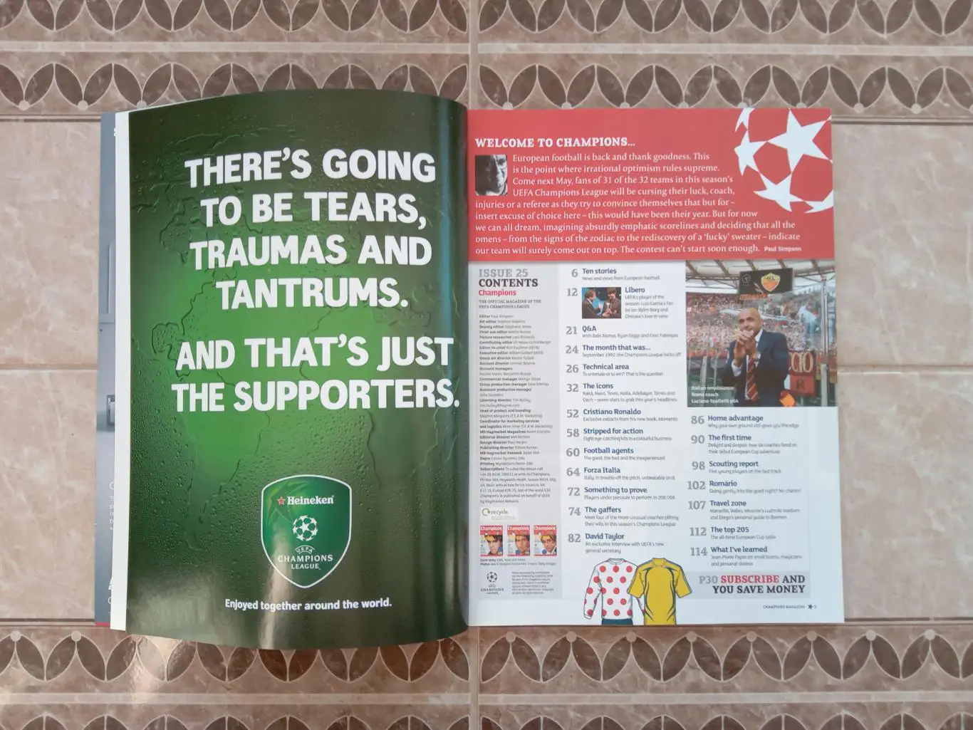 Офіційний журнал ліги чемпіонів 2007. #.м. 1