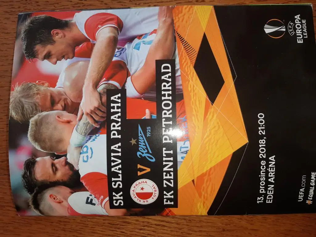 Славія Прага - Зеніт Санкт Петербург. 2018.в.