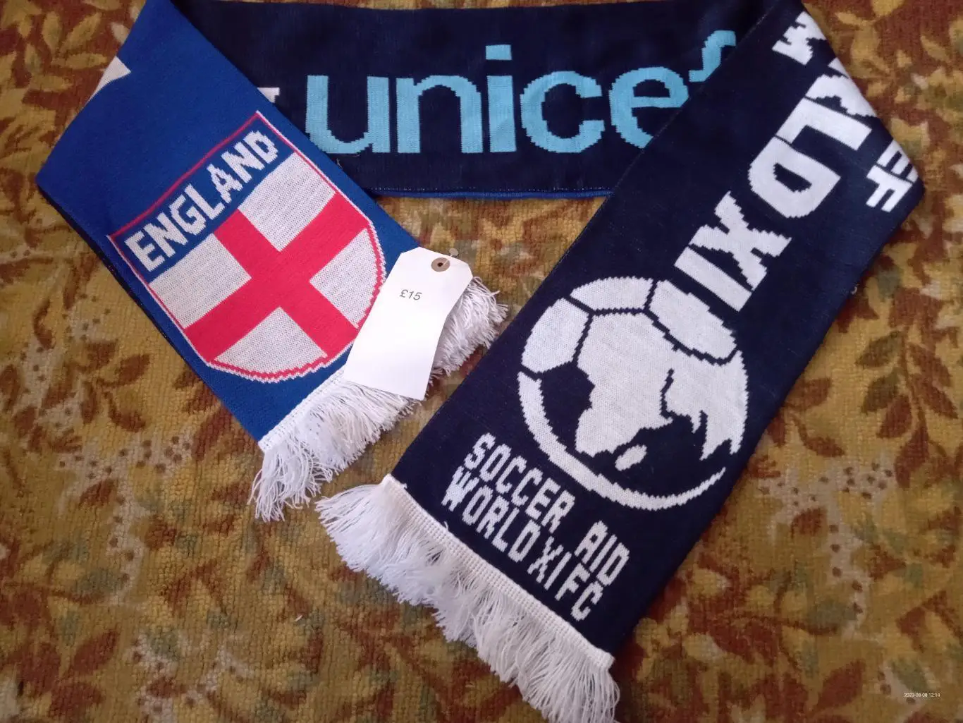 Шалик матчевий. Англія - збірна Світу.м.