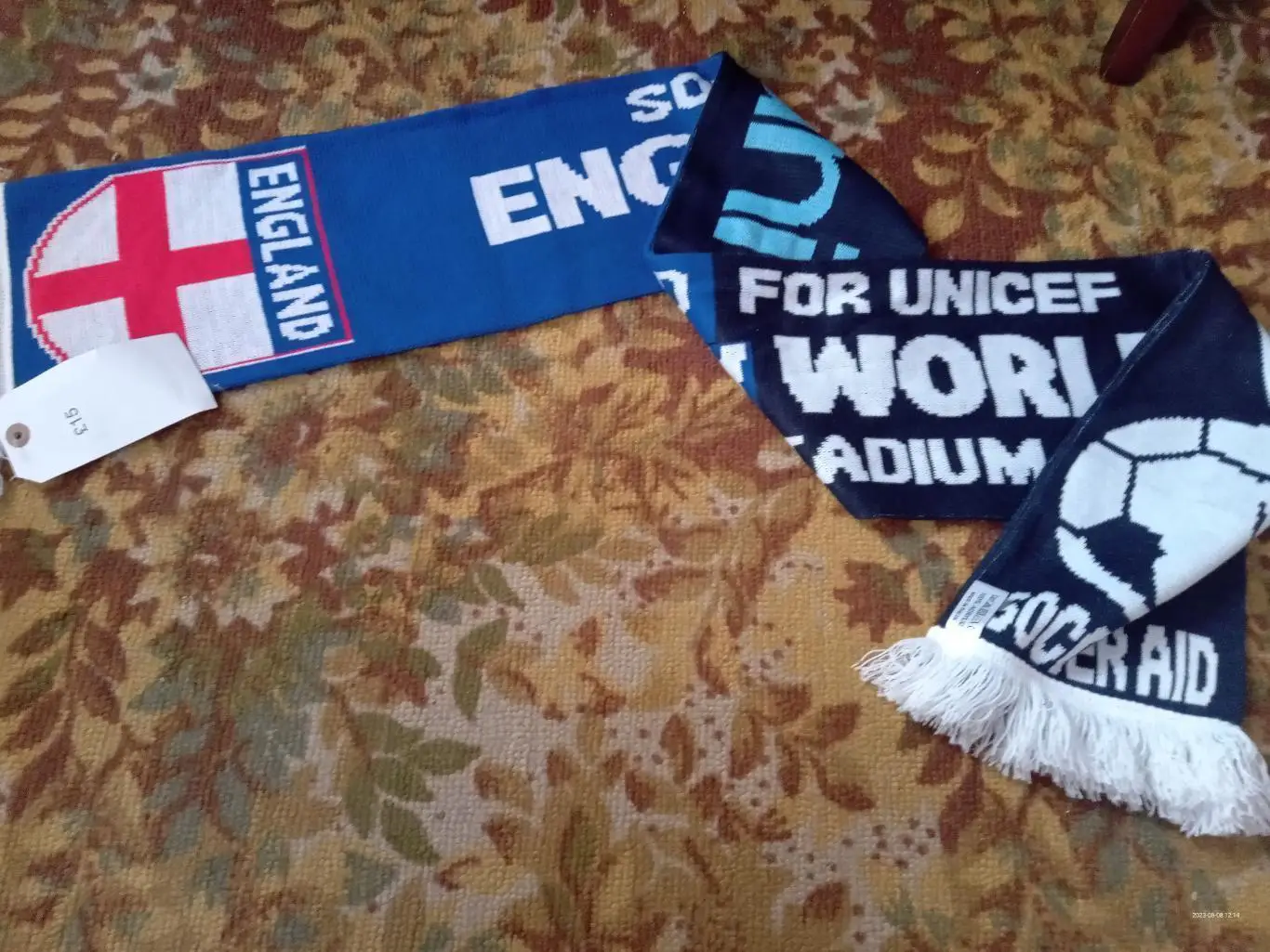 Шалик матчевий. Англія - збірна Світу.м. 1