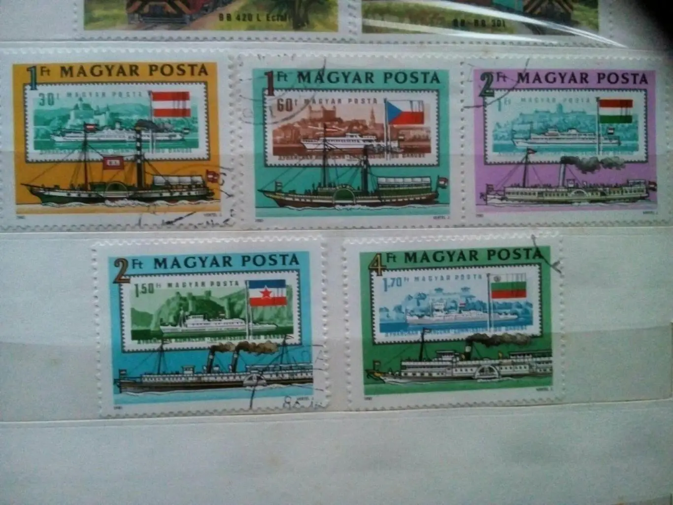 Марка. 5 шт. Кораблі.т.