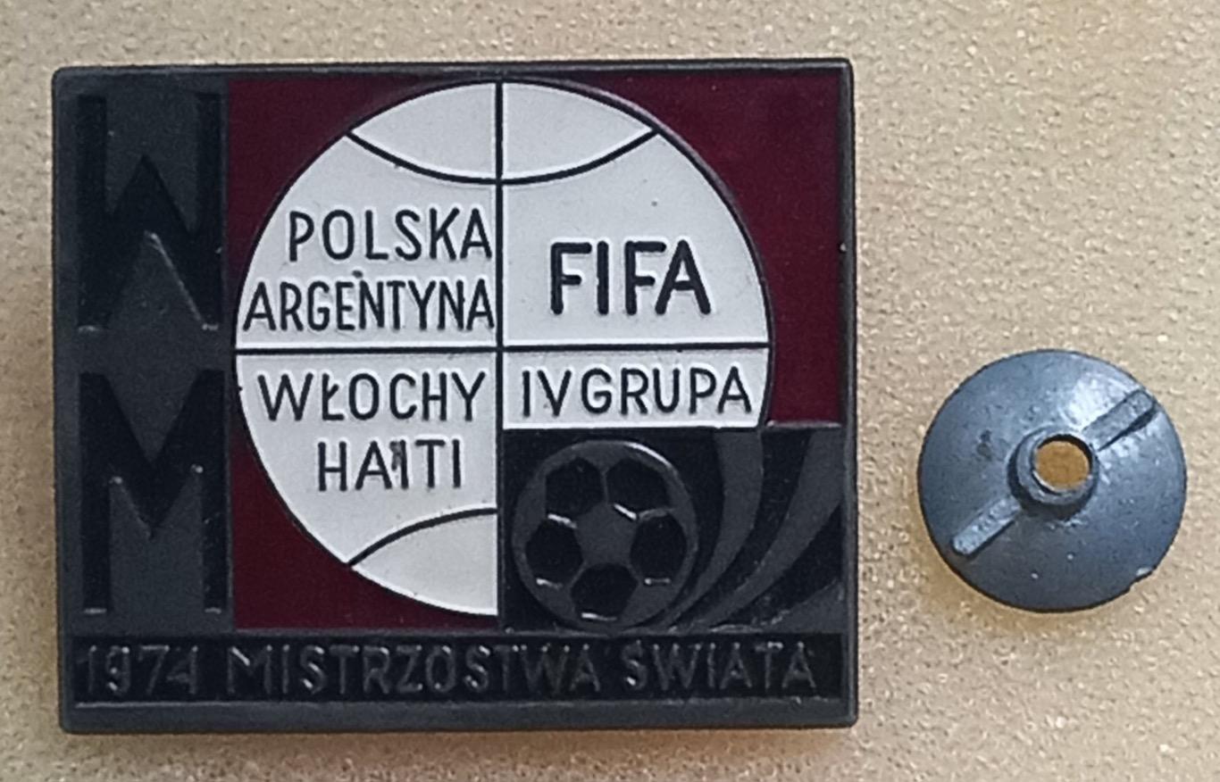 Акція до25.11.2024.Значок. Чемпіонат світу 1974. Польща, Аргентина, Італія, Га