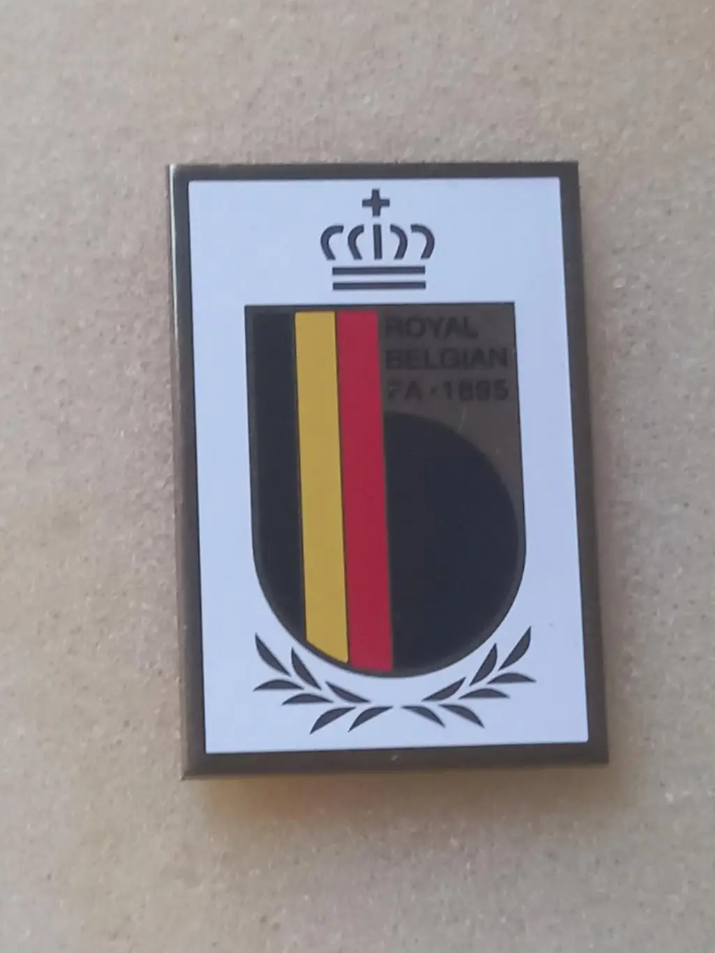 акція до 05.01.2025. значок. федерація футболу бельгії..