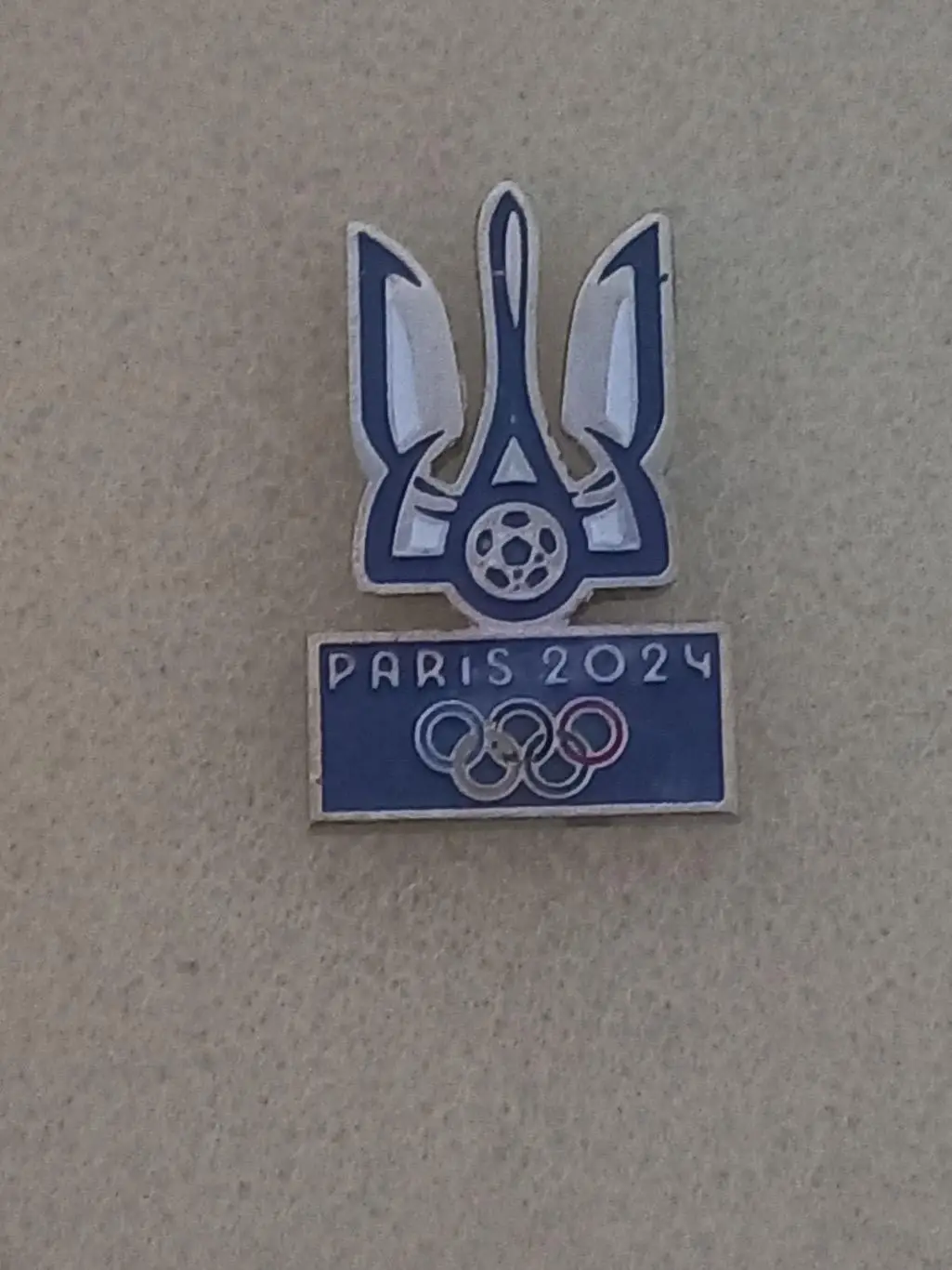 Акція до 05.02.2026. Значок. Федерація футболу України. Олімпіада 2024..