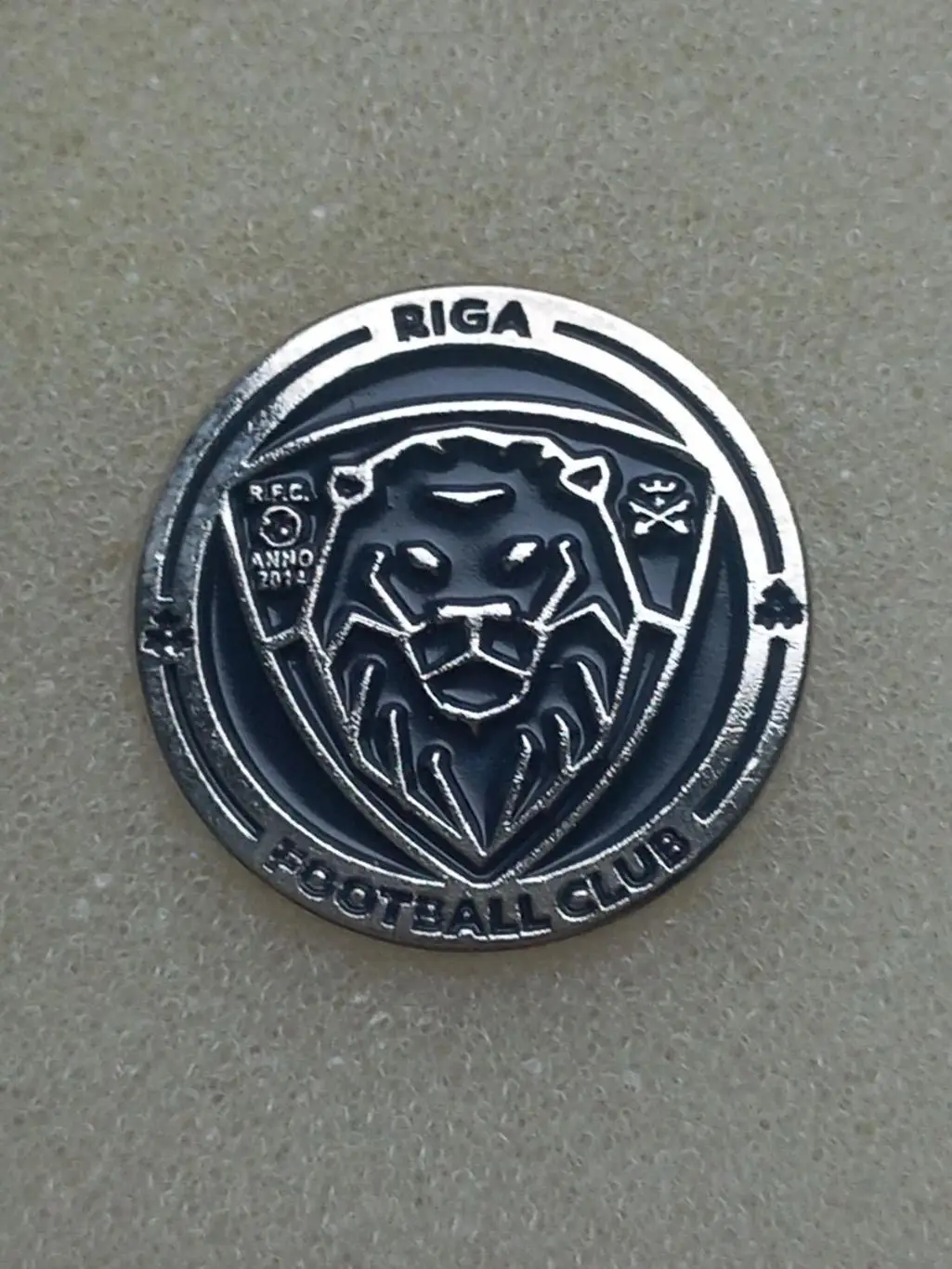 Акція до 10.02.2025.Значок клубний.Ф.К. Рига. Латвія..