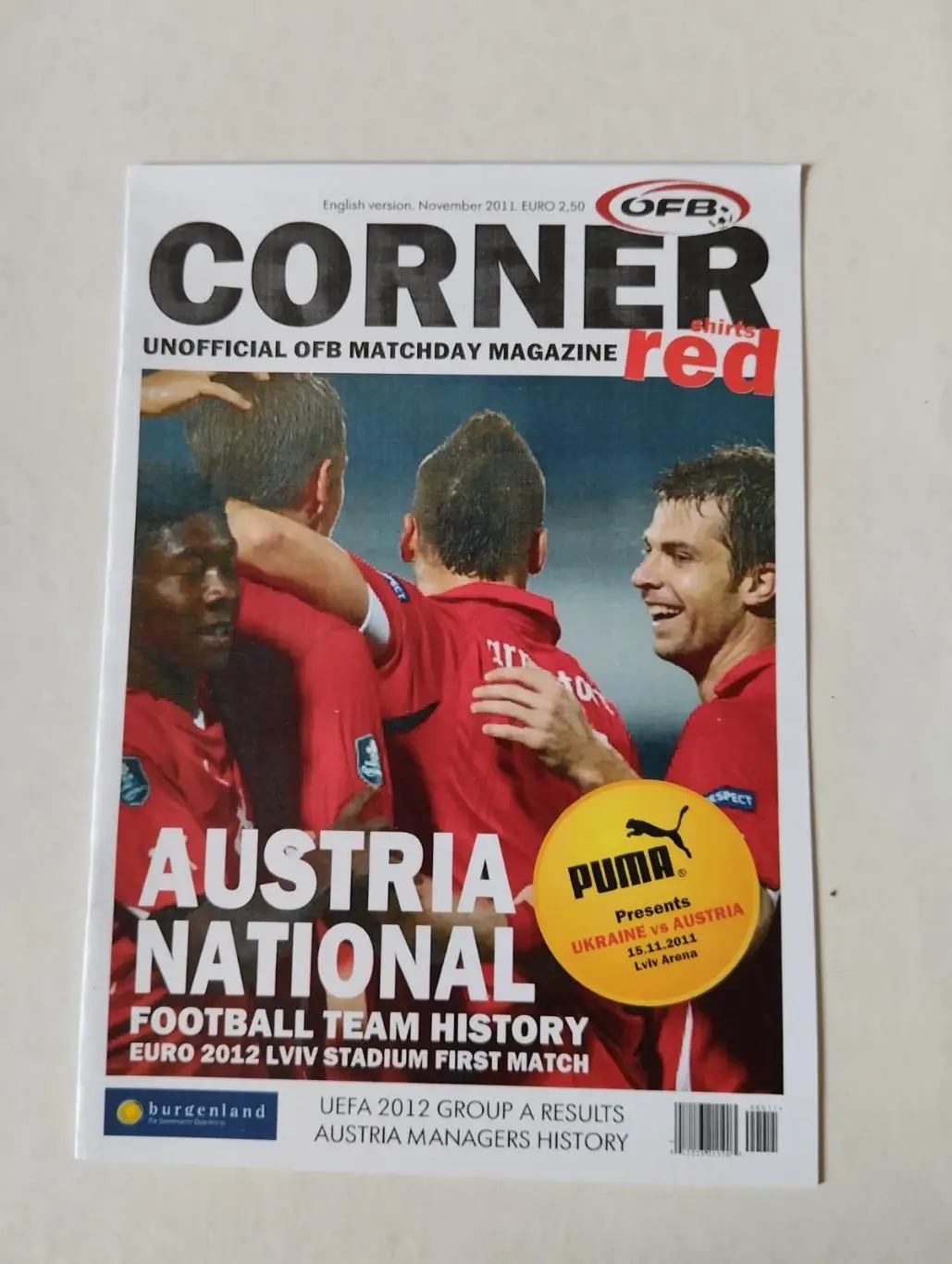 Журнал. Корнер . Австрія.#.