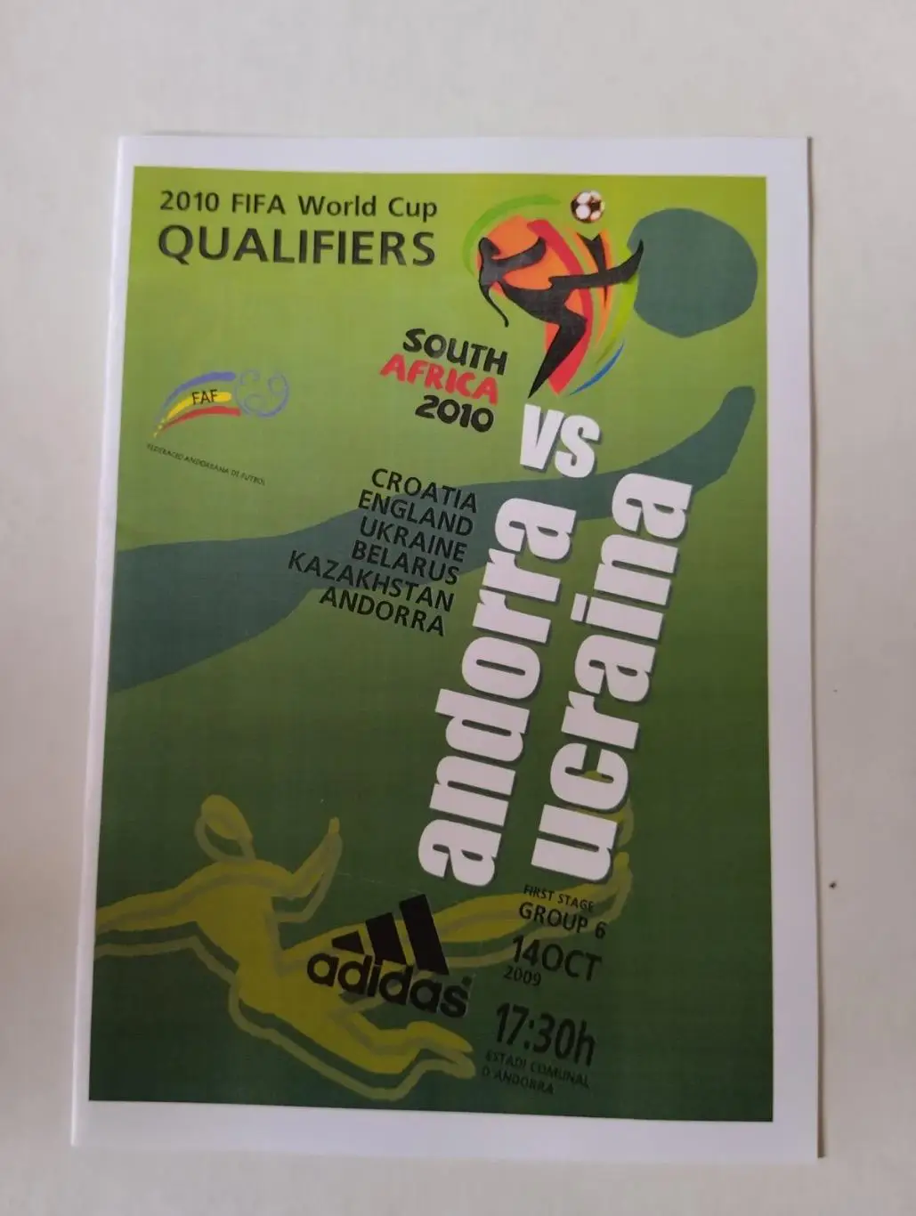 Андорра- Україна.2009.#.