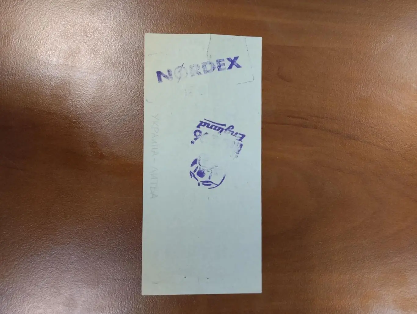 Білет . Євро-1996.#. 1