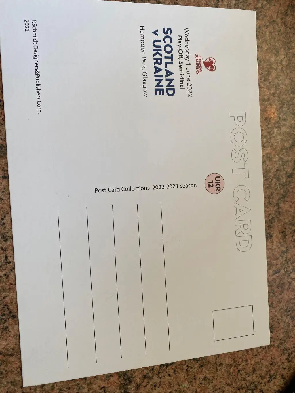 Листівка. Шотландія-Україна.2022.#.м. 1