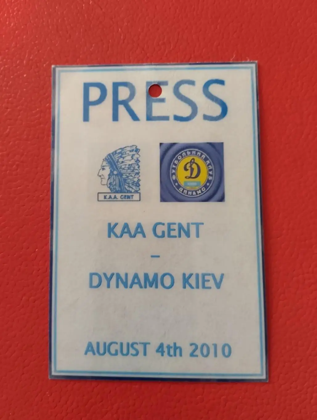 Акредитація. Генк- Динамо Київ. 2010.#.