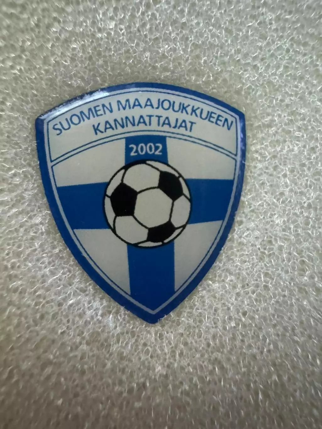 значок. федерація футболу фінляндії..