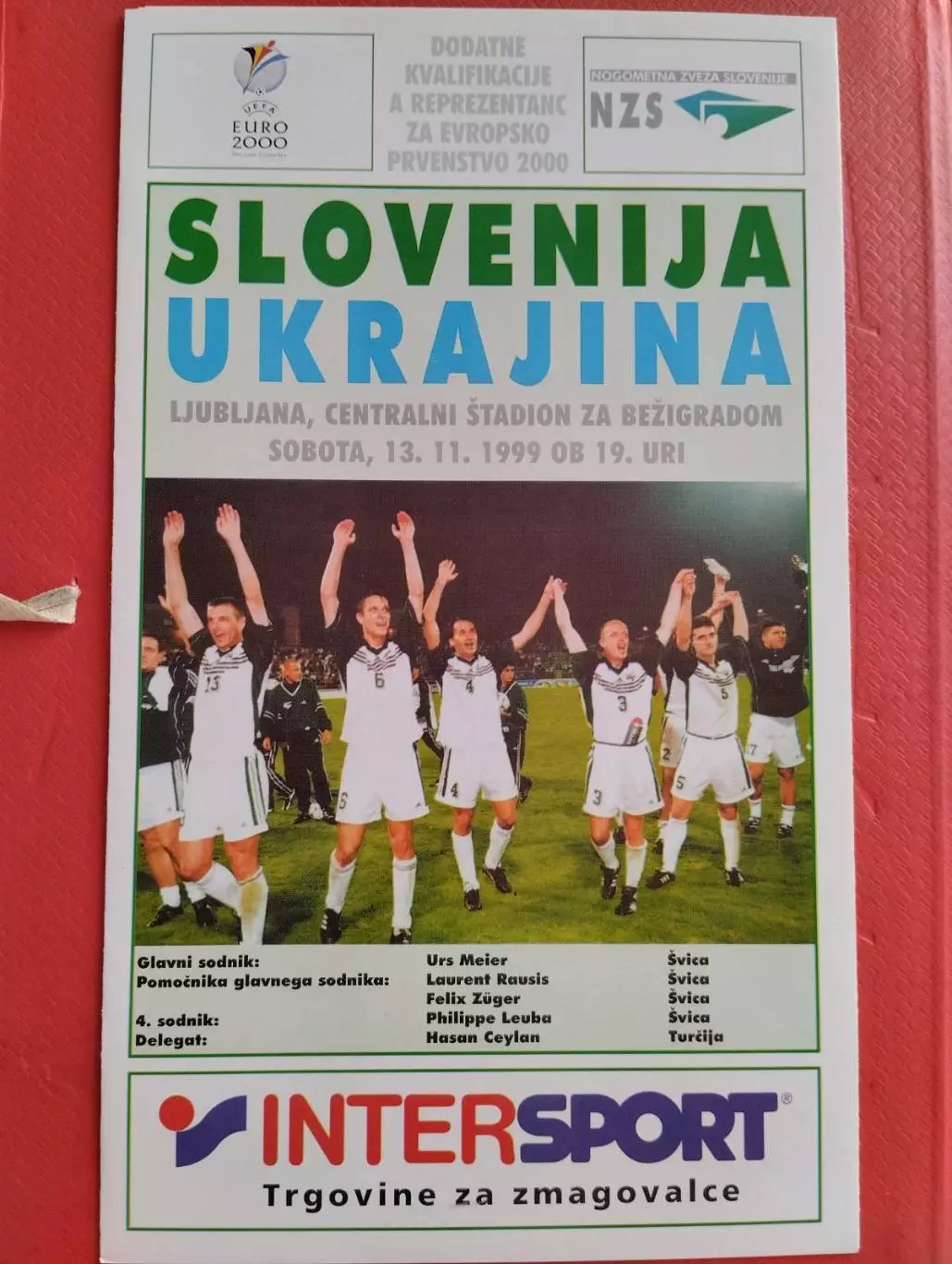 словенія- україна. 1999.).