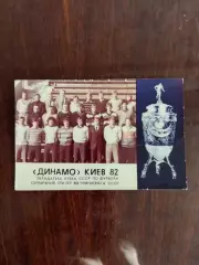 листівка динамо київ. 1982.).
