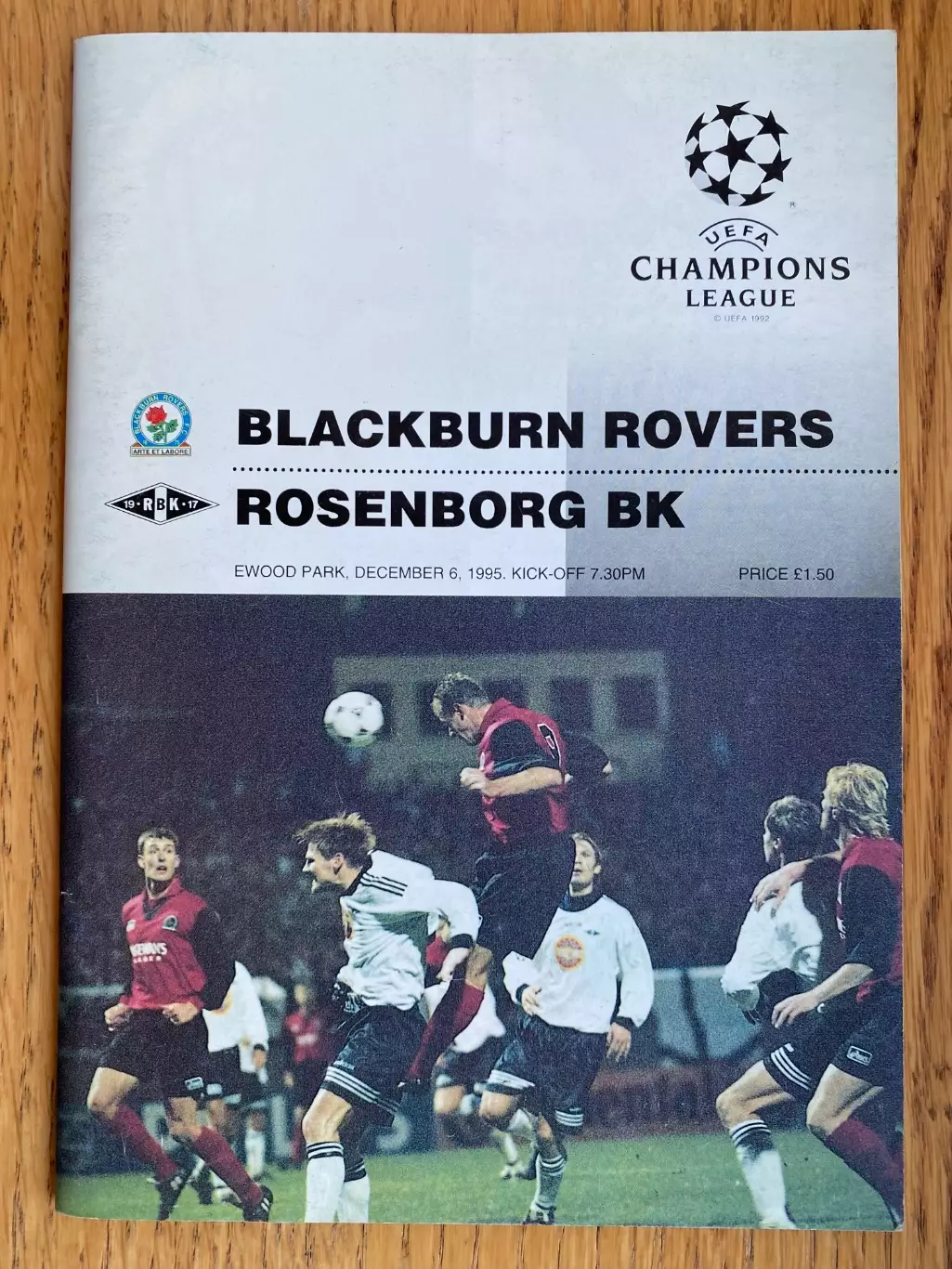Ліга чемпіонів УЄФА. Блекберн Роверз - Руссенборг . 06.11.1995.м.