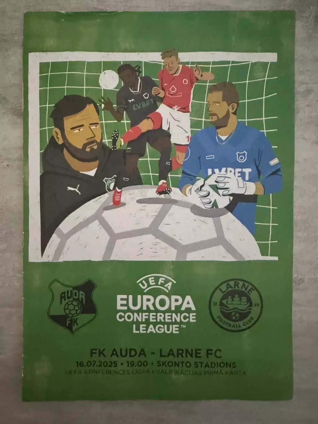 Ауда Латвія - Ларн Ірландія. 2025..