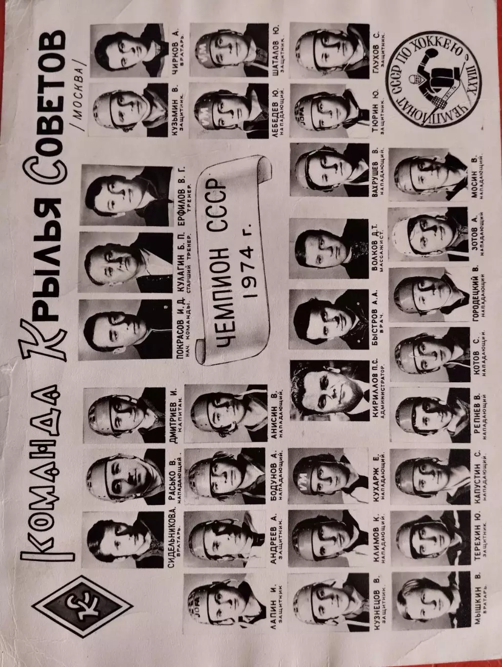 Фото. Крила Рад куйбишев. Хокей.#.