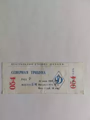 Білет. Динамо Москва- Динамо Київ. 1988.#.