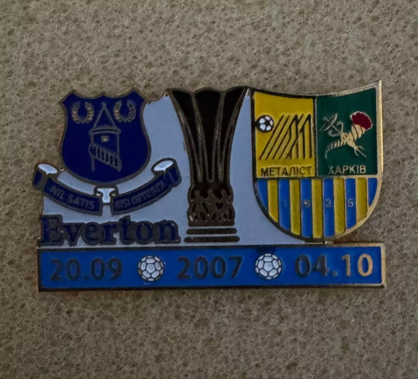 Акція до 05.01.2025. Значок. Металіст -Евертон. 2007..