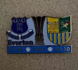 Акція до 05.01.2025. Значок. Металіст -Евертон. 2007..
