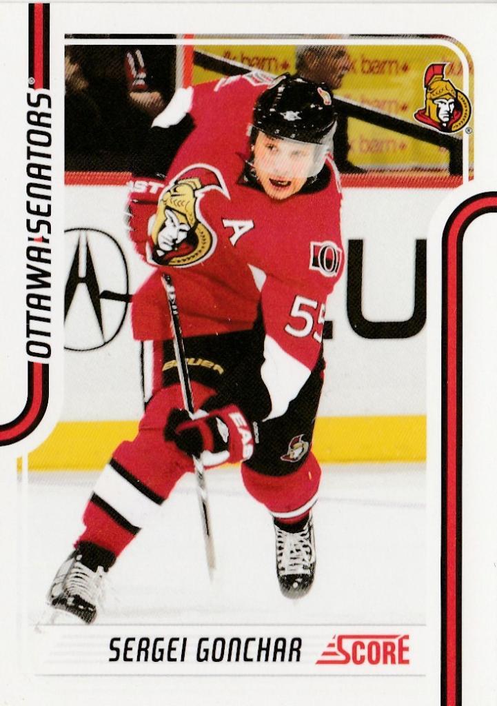 Карточка. НХЛ. Сергей Гончар (Ottawa Senators)