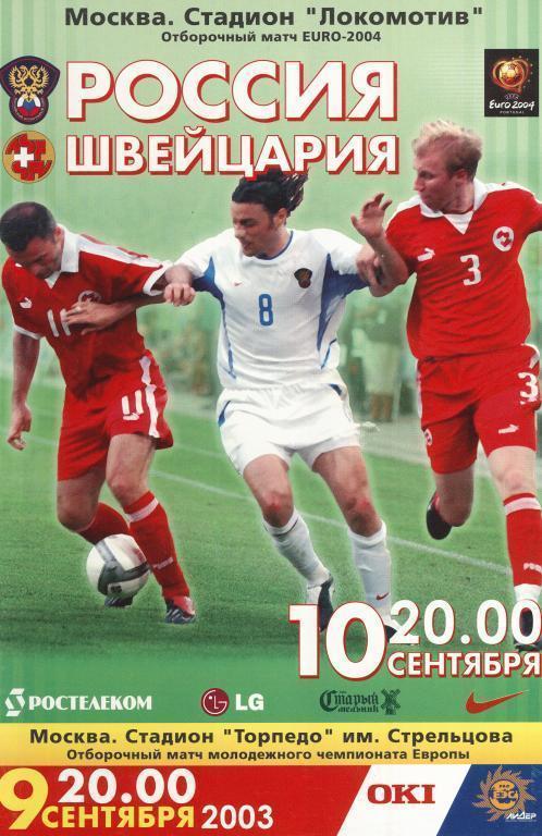 Россия - Швейцария 2003