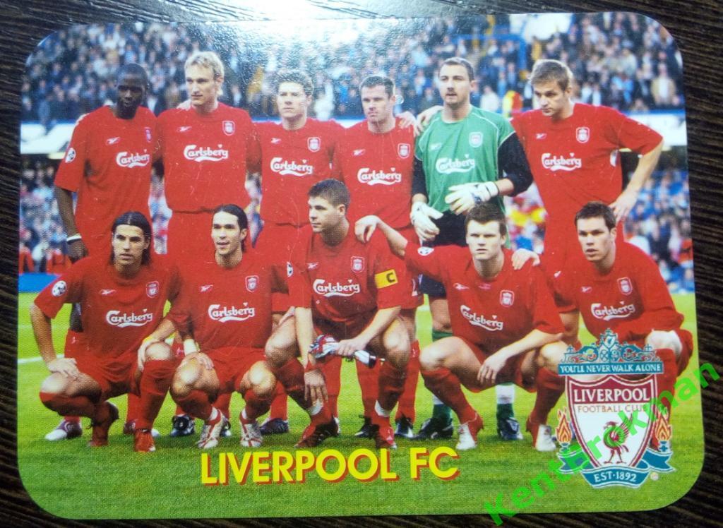 Календарик ФК Ливерпуль (2006 год)