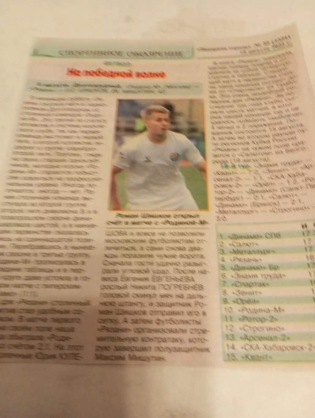 Родина (Москва ) - ФК. Рязань.. 9.08.2025...Счёт( 0-2). Отчёт.