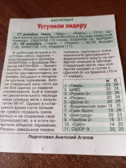 БК. Тверь- БК Рязань27/28.12.. 2025.Счёт (77-51.60-56)