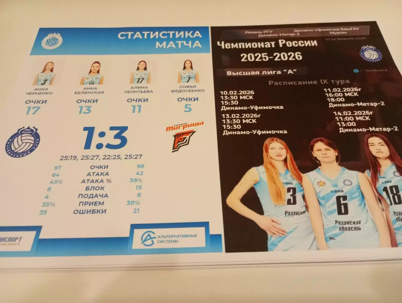 10-14.02.2026..9-тур (Рязань- РГУ, Муром, Уфа, Челябинск).