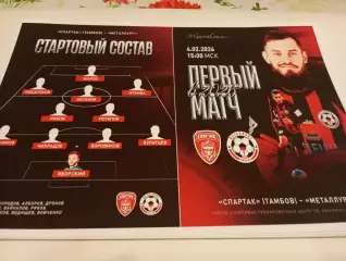 Спартак (Тамбов) - Металлург (Липецк)..4.02.2026.Контрольный матч